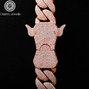 สร้อยคอ Charm Jewells แบบ unisex ประดับเพชรโมอิสซาไนต์ทรงกลมเจียระไนแบบ Brilliant Cut ดีไซน์เรขาคณิต ชุบทอง 14K เงินแท้ 925 รับรองโดย IGI สไตล์ฮิป - Product Image 5