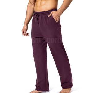 Custom Clothing Men Flare <b>Trouser</b> <b>Elastic</b> Mid Casual Comfortable Design Soft Fabric Breathable Eco-Friendly Elegant OEM Service - Product Image 2