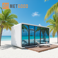 Prix d'usine – Nouvelle capsule spatiale modulaire de luxe préfabriquée industrielle, type Apple Cabin, maisonnette mobile portable pour l'extérieur