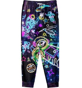 Men's Graphic Cargo Joggers Printed Streetwear Sweatpants Loose Fit Fleece Tracksuit Bottoms USA Europe Trend Style - Product Image 1