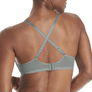Soutien-gorge de sport rafraîchissant pour femme, respirant, avec empiècements en maille, dos nageur sans coutures, coussinets amovibles, maintien élevé, séchage rapide, pour yoga et gym - Product Image 4