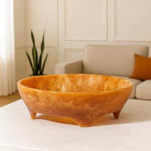 Cuenco de resina epoxi industrial para temas de decoración moderna que añade un carácter audaz y una textura artística de resina. - Product Image 6