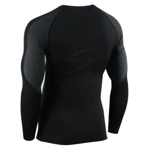 Rashguard de BJJ haute performance avec tissu extensible respirant et protection UV pour la course à pied et l'entraînement physique - Product Image 3