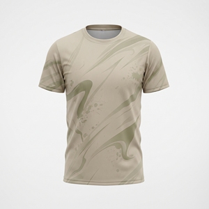 เสื้อยืดกีฬาพิมพ์ลายทั้งตัวสำหรับผู้ชาย ระบายอากาศได้ดี เหมาะสำหรับออกกำลังกาย วิ่ง และฝึกซ้อม - Product Image 4