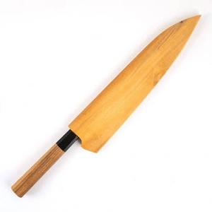 Handmade Copper Damascus Pattern Outdoor Chef Knife With Natural Wood Handle Premium Cooking Tool For <b>Camping</b> And Travel <b>Kitchen</b> - Product Image 2