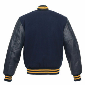 Custom Men's Varsity Jackets with Number Printing Trending Letterman Winter Sports Wear Plus Size Leather and Jersey Fabric - Product Image 5