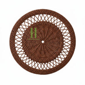 Assiette de présentation en rotin écologique, décoration murale, dessous de plat rond en rotin, sets de table en rotin pour la maison, fabrication OEM au Vietnam - Product Image 6