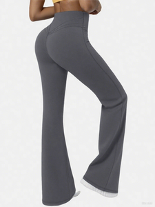 Pantalones de Yoga de Cintura Media para Mujer, Colores Personalizados, Tejido de Poliéster de Secado Rápido, Elásticos, para Gimnasio, Fitness y Ropa Deportiva - Product Image 4