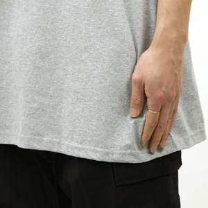 High Quality Custom Men's Gym Wear Oversized Drop Shoulder T-Shirts 100% Cotton Collarless Plus Size Clothing for Autumn - Product Image 3
