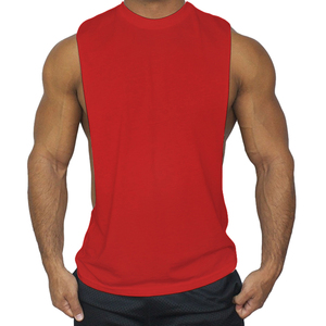 บริการ OEM เสื้อกล้ามผู้ชายสั่งทำพิเศษ สีพื้น เรียบง่าย ผ้าฝ้ายถัก 100% คุณภาพสูง ระบายอากาศได้ดี สไตล์ฮิปฮอป รับทำโลโก้ตามสั่ง - Product Image 2