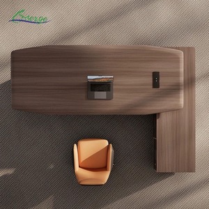 GLORY MERGE Bureau de direction moderne pour PDG, mobilier de bureau, bureau de <span class=keywords><strong>gestionnaire</strong></span>, table de bureau en bois en forme de L - Product Image 5
