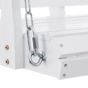 Balançoire de patio en bois robuste de 5,5 pieds, capacité de charge de 880 lb, balançoire de jardin pour cour, version améliorée pour plus de résistance - Product Image 5