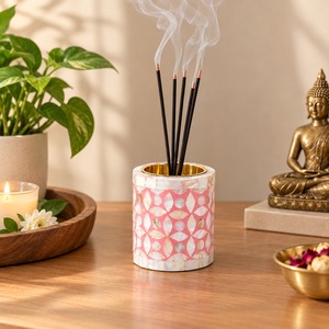 Brûleur aromatique multifonctionnel en métal de luxe, écologique, porte-parfum décoratif pour salon, chambre, bureau, méditation - Product Image 3
