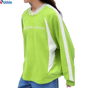 BOBBIN INDUSTRIES Sudadera con Capucha Oversize de Algodón Felpa con Estampado Personalizado, Top Corto para Mujer, Más Vendida - Product Image 1