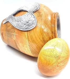 Adorno de alas de corazón, alas de ángel, alas conmemorativas, recuerdo de cremación, recipiente para cenizas, recuerdo conmemorativo - Product Image 1