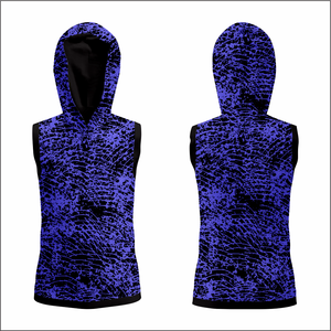 Veste coupe-vent sportive pour homme personnalisée avec logo sur le devant, écologique et réversible, avec capuche rembourrée - Product Image 4