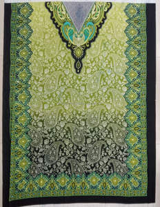 ชุดคาฟตันผ้าไหมพิมพ์ลายทำมือ คอวี แห้งเร็ว 1 ชิ้น ผลิตในอินเดีย สำหรับใส่ไปชายหาด - Product Image 4