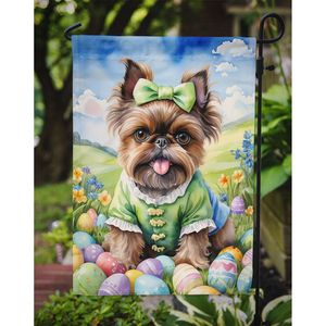 Multicolor Brussels Griffon Easter <b>Egg</b> Hunt Garden Flag Mailbox <b>Decorative</b> Yard Banner for Patio Artwork for Flower Beds - Product Image 3