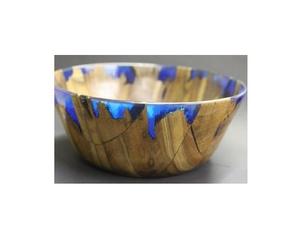 Bol en bois en résine époxy écologique sans BPA, fait main de qualité supérieure, pour le service en restaurant et la présentation à la maison - Product Image 4