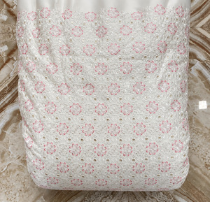 Tissu brodé SQ, tissu de soie brodé, tissu pour abaya, matière pour kaftan, approvisionnement en vêtements, fabrication de vêtements en gros, commerce - Product Image 2