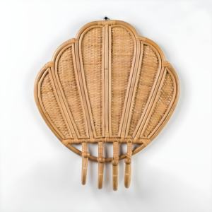 Gancho para colgar en la puerta al mejor precio, hecho a mano, ecológico, abrigo de madera de ratán, ganchos para bufanda para colgar en la pared - Product Image 1