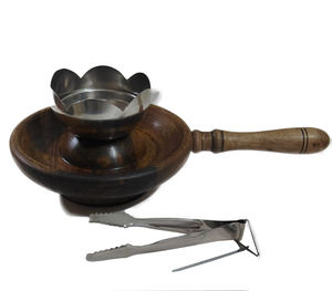 Quemador de incienso árabe de aleación, quemador de incienso de hierro chapado en oro, quemador de incienso aromático de metal del Medio Oriente, soporte para quemador de incienso. - Product Image 2