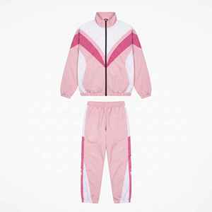 Custom Men's Color Block <b>Nylon</b> Windbreaker Tracksuit Embroidery Zip Up Jacket And <b>Jogger</b> Pants Set Sportswear Manufacturer - Product Image 5