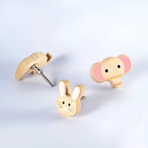 Nouvel Arrivage Poignées de Tiroir pour Enfants en Bois de Pin Multicolore au Design Décoratif, Poignées Durables en Forme de Visage d'Éléphant pour Commodes et Armoires - Product Image 3