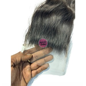 Extensiones de Cabello Virgen Indio Liso de Alta Calidad Arrow Exim Remy, Base de Encaje, Color Natural 1B, Premium, 150% de Densidad - Product Image 3
