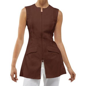 Hot Sale Custom Logo High Quality Breathable Polyester Cotton Spandex Beauty Salon Uniform Tunic for Unisex Adults - Product Image 3