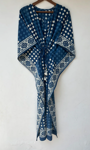 Digital Printing Cotton Sleeveless <b>Kaftan</b> Lightweight Summer Casual Lounge Dress Bohemian Floral Womens Resort Wear Maxi Naaz - Product Image 2