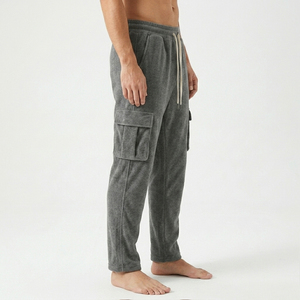 Pantalon de jogging cargo en molleton épais et chaud pour homme – Qualité supérieure, coupe confortable, multi-poches, idéal pour l'extérieur - Product Image 3