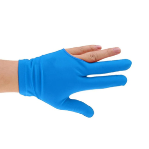 Gants de snooker professionnels pour hommes, 3 doigts, pour billard, antidérapants, respirants, demi-doigts/sans doigts, fermeture auto-agrippante - Product Image 1