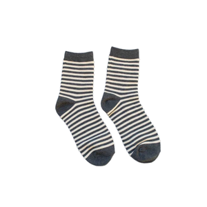 ODM JZVINA Fabricante de alta calidad Estilo clásico retro Algodón Crew Diseño a rayas transpirable para uso diario Casual personalizado - Product Image 3