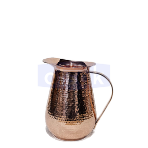 Handcrafted Classic Eco-Friendly Solid <b>Copper</b> Water Pot with <b>Handle</b> for Healthy Drinking Outdoor Home <b>Kitchen</b> Dining Table Use - Product Image 2