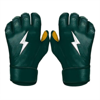 Gants de frappe de baseball professionnels Bruce Bolt Original, respirants, antidérapants, en cuir, fermeture auto-agrippante, ambidextres, vente en gros