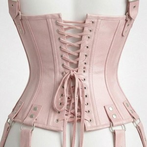 Faja Reductora de Cintura y Control de Postura para Mujer, de Cuero Sintético, Tallas Grandes, Estilo Steampunk, Ajustable, con Efecto Moldeador Corporal - Product Image 4