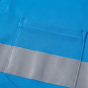 เสื้อโปโลแขนยาวสำหรับคนงานก่อสร้างแบบสะท้อนแสง เสื้อผ้าทำงานแบบสะท้อนแสงสำหรับขาย - Product Image 5