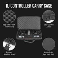 Sac de transport personnalisé imperméable en polyester EVA pour contrôleur DJ, 1 poche, rembourré, pour DDJ FLX4 DJ 400 DDJ REV1, sac de protection