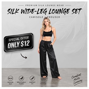 Wholesale Eco-Friendly <b>Silk</b> Satin Pants <b>Women's</b> Sleeping <b>Trouser</b> Soft Lounge Wear Pajama Wide-Leg Night Wear Pants - Product Image 1