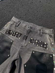 Pantalones Cortos de Mezclilla Holgados para Hombre, Estilo Urbano, Personalizados, Vintage, Desgastados - Product Image 4