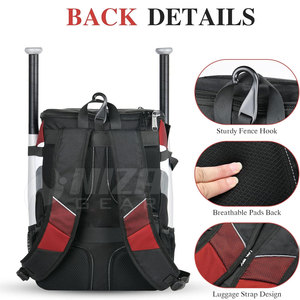 High Quality NIZA GEAR Men's Solid Color Baseball <b>Backpacks</b> Casual Eco-friendly Breathable <b>Big</b> Capacity Polyester Lining Sports - Product Image 3