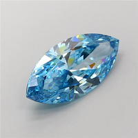 Diamante Azul Cultivado en Laboratorio, Corte Marquesa de 1 Quilate, Claridad VS2, Color Azul Fantasía, Diamante Suelto