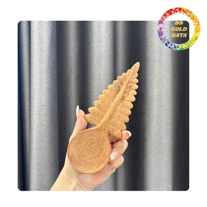 Cuchara de Madera Natural Hecha a Mano, Utensilio de Cocina Ecológico para Cocinar, Servir y Mezclar - Product Image 3