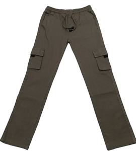 Pantalon de survêtement baggy décontracté 100% coton pour hommes pantalon long cargo de travail respirant et écologique taille moyenne coupe ample coloré - Product Image 2