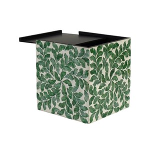 Handmade Wooden Tissue Box with Mother of Pearl Inlay for Home Decor - Product Image 4