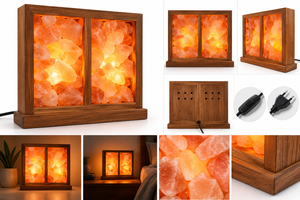Venta al por mayor de la mejor calidad de cristal de Khewra IMPEX PAKISTAN, lámpara de sal de material orgánico tallado Relaxus Detox Feet Slabs, media pieza - Product Image 2