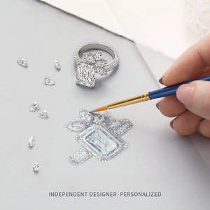 Collar de Lujo para Mujer ZAWO HOUSE con Colgante de Moissanita VVS1, Corte Brillante Redondo, Plata 925 y Engaste de Garra - Product Image 2