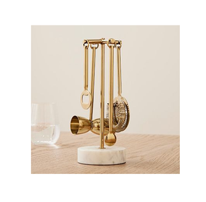 Juego de herramientas de barra de latón con acabado dorado, accesorios de barra completos, estilo Royal Western, precio al por mayor. - Product Image 3