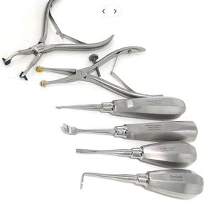 Kit de 6 pièces de qualité supérieure en acier inoxydable pour l'extraction manuelle de couronnes dentaires, comprenant pinces, écarteurs, séparateurs et élévateurs, pour la dentisterie allemande - Product Image 5